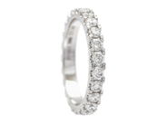 Jewellery - FULL ETERNITY RING, platinum - View 1