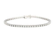 Jewellery - TENNIS BRACELET, 18K white gold - View 1