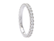 Jewellery - FULL ETERNITY RING, 18K white gold - View 1