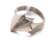 Lot, Ring 18K white gold 7,9g Ø17¾, with diamonds, in auction: Pawn – Tuesday 30 August 2022