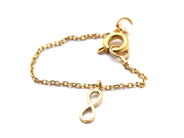 Lot, Bracelet 18K 0,7g, with charm - evighetssymbolen, in auction: Pawn – Tuesday 30 August 2022
