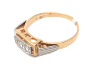 Jewellery, Ring 18K double-dyed 2,9g Ø16½ with stones, in auction: Pawn – Tuesday 30 August 2022