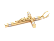 Jewellery, Pendant 18K double-dyed Crucifix 0,9g height: 30mm width: 19mm, in auction: Pawn – Tuesday 30 August 2022