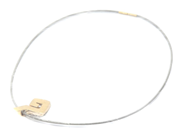 Jewellery, Necklace i steel with 18K clasp, length: 42,4cm width:1mm, in auction: Pawn – Tuesday 30 August 2022