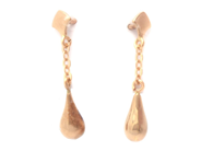 Jewellery, Earrings one pair 18K drop 1,2g height: 22mm width: 1-4mm without stoppers, in auction: Pawn – Tuesday 30 August 2022