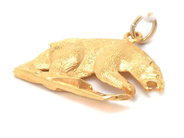 Jewellery, Pendant 14K Polar bear 4,4g height: 22mm width: 26mm, in auction: Pawn – Tuesday 30 August 2022