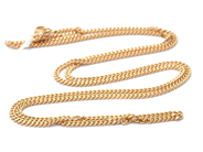 Jewellery - Chain "curb" 18K 25,1g length: 80cm width: 3mm - View 1