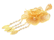 Jewellery, Pendant 21K Flower 13.6g height: 113mm width: 48mm, in auction: Pawn – Tuesday 30 August 2022