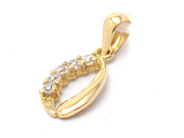 Jewellery, Pendant 18K 0,7g height: 20mm width: 8mm with stones, in auction: Pawn – Tuesday 30 August 2022