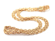 Jewellery, Chain X-bracelet with bar 18K 24,5g length: 43,5cm width: 6-9mm, in auction: Pawn – Tuesday 30 August 2022