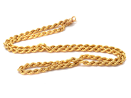 Jewellery, Chain "twisted rope-link" 21K 12,3g length: 53,8cm width: 3,5mm, in auction: Pawn – Tuesday 30 August 2022
