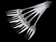 Silverware, Fish forks 5 items S830 115,7g 152mm, in auction: Pawn – Tuesday 30 August 2022