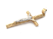 Lot, Pendant Crucifix double-dyed 18K 1,0g defect, in auction: Pawn – Tuesday 30 August 2022