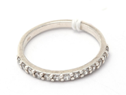 Jewellery, Ring S925 1,6g Ø18 with stones, in auction: Pawn – Tuesday 30 August 2022