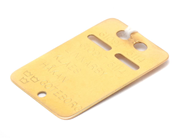 Lot, Pendant 18K 2,6g Id-Tray with engraving, in auction: Pawn – Tuesday 30 August 2022