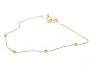 Jewellery, Bracelet 18K 0,7g length: 19,5cm, in auction: Pawn – Tuesday 30 August 2022
