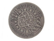 Coins, Coin S800 7,4g Gustaf V Sweden´s konung 1 crown., in auction: Pawn – Tuesday 30 August 2022