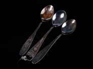Lot, Teaspoons 3 items S830 32,5g, in auction: Pawn – Tuesday 30 August 2022