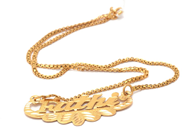 Lot, Necklace 21K 7,5g with integrated pendant name., in auction: Pawn – Tuesday 30 August 2022