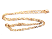 Jewellery, Chain graduated Bismarck 18K 8,1g length: 42,5cm width: 4-6mm, in auction: Pawn – Tuesday 30 August 2022
