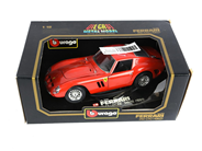 Miscellaneous - Samlarbil Burago Ferrari 250 GTO 1962 Made in Italy 23x9cm Skala 1:8 i original box, damaged box. - View 1