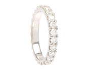 Jewellery - FULL ETERNITY RING, 18K white gold - View 1