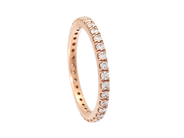 Jewellery - FULL ETERNITY RING, 18K rose gold - View 3