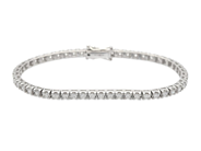 Jewellery - TENNIS BRACELET, 18K white gold - View 1