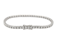 Jewellery - TENNIS BRACELET, 18K white gold - View 2