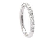 Jewellery - ETERNITY RING, 18K white gold - View 1