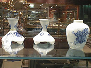 Pawnitems, 2 candlesticks, 1 bowl m cover. kunglig dansk, in auction: Pawn – Saturday 18 October 2003