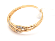 Jewellery, Ring 18K 1,1g Ø17 with diamonds 4xca0,005ct, in auction: Pawn – Tuesday 20 September 2022