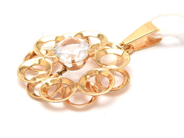 Jewellery, Pendant 18K 2,0g height inkl loop: 31mm width: 23mm with stone, in auction: Pawn – Tuesday 20 September 2022