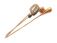 Lot, Lot of gold 18K 6,0g with stone and non-precious metal, defect, in auction: Pawn – Tuesday 20 September 2022