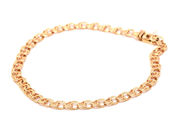 Jewellery - Bracelet Bismarck 18K 5,6g 19cm width: 4,5cm, missing safety chain - View 1