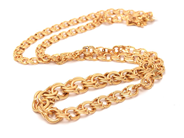 Jewellery - Chain, graduated Bismarck 18K length:45cm 24,9g width: 4,4-9mm - View 1