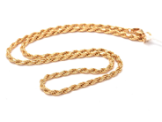 Jewellery - Chain, "twisted rope-link" 18K 14,4g 40cm width: 2,7mm - View 1