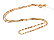 Jewellery - Chain, Box-chain 18K 6,5g width: 1mm - View 1