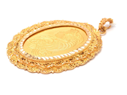 Lot - Pendant, framed gold bar 24K one troy ounce - View 1