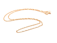 Jewellery - Chain, Singapore 18K 0,5g length: 38cm width: 1,2mm - View 1