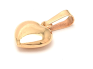 Jewellery, Pendant, 18K 1,9g heart height: 15mm, in auction: Pawn – Tuesday 4 October 2022