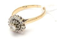 Lot - Ring, 18K white gold 3,3g Ø17¼ with diamonds 1xca0,23ct 25xca0,01ct single cut - View 1