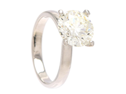 Jewellery - SOLITAIRE RING, 18K white gold - View 1