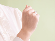 Jewellery - SOLITAIRE RING, 18K white gold - View 4