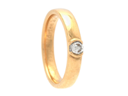 Jewellery - SOLITAIRE RING, 18K gold - View 1