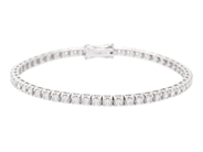 Jewellery - TENNIS BRACELET, 18K white gold - View 1