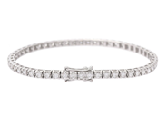 Jewellery - TENNIS BRACELET, 18K white gold - View 2