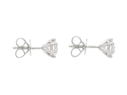 Jewellery - SOLITAIRE EARRINGS, 18K white gold - View 2