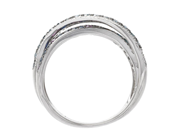 Jewellery - RING,18K white gold, 100 brilliant cut diamonds approx. 0,93 ctw - View 2