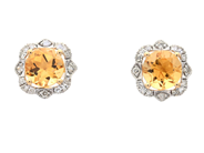 Jewellery - EARRINGS, 18K gold with citrines 1,50 ctw - View 1